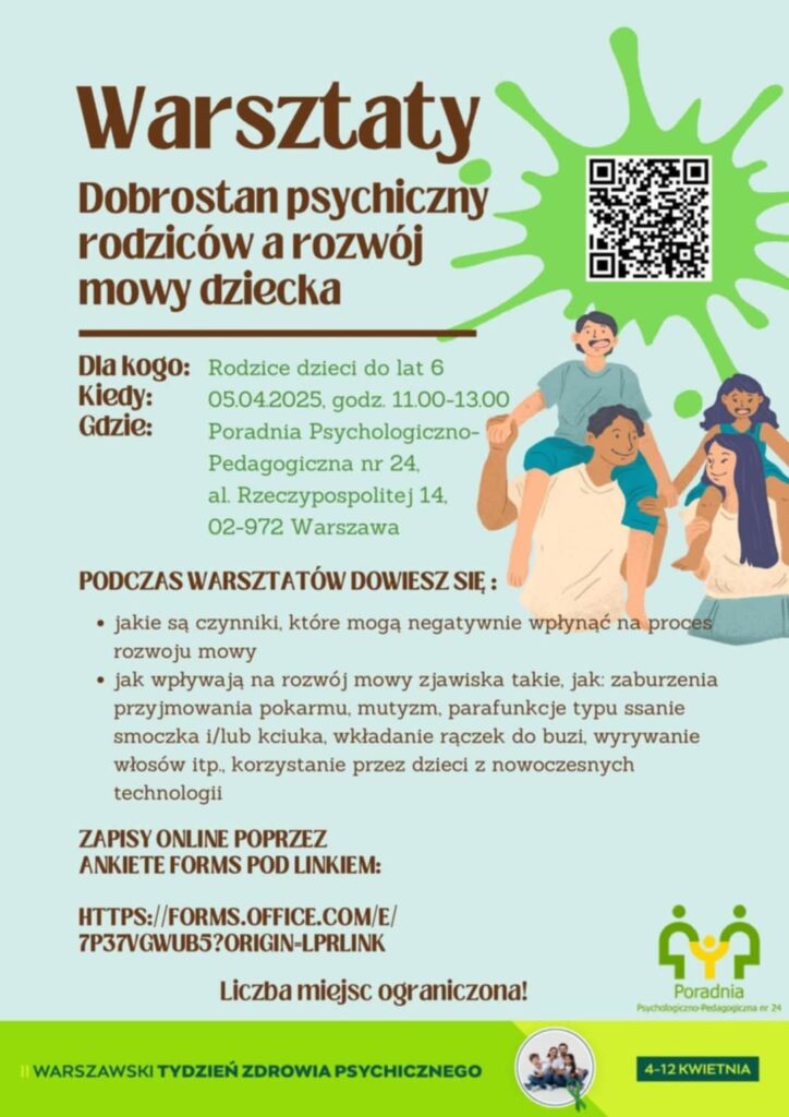 Zdjęcie do wpisu: WARSZTATY – DOBROSTAN PSYCHICZNY